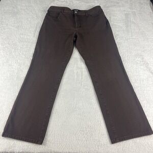 Chaps Women Size 12 Brown Jeans Straight Leg